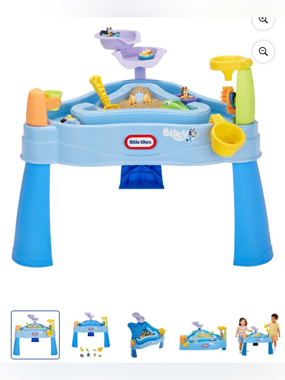 Little Tikes Bluey Water Table with 6 Accessories Kids Outdoor Play
